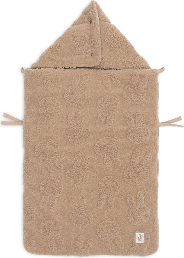 Jollein autostoel voetenzak Miffy Jacquard Teddy Biscuit