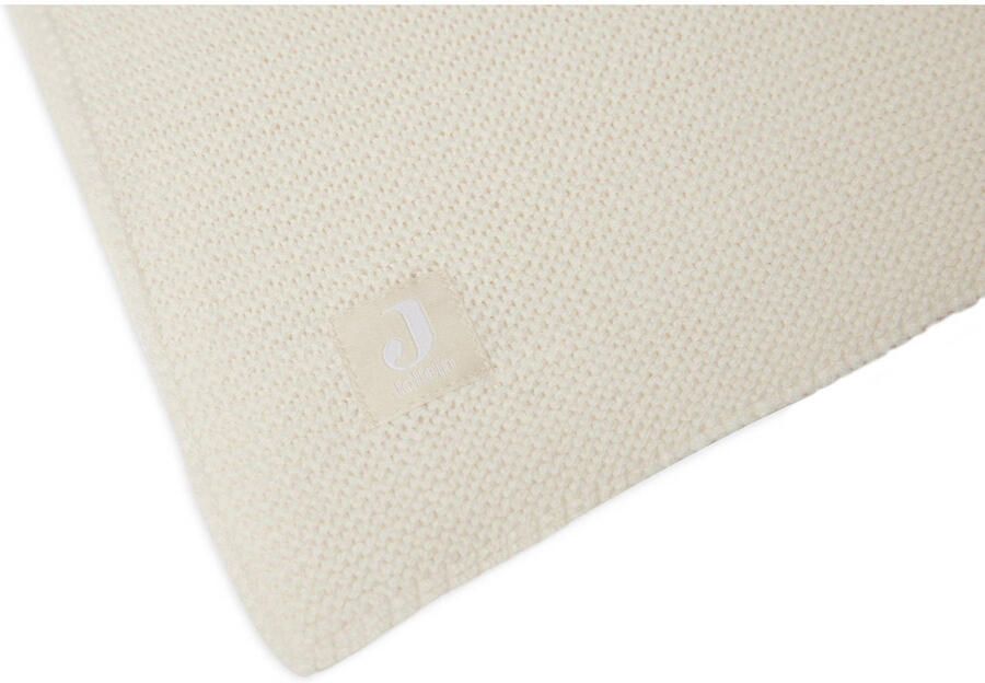 Jollein baby ledikant deken 100x150 cm Basic Knit Ivory Babydeken Wit Effen