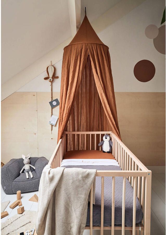 Jollein baby ledikant deken 100x150cm Basic knit nougat Babydeken Beige