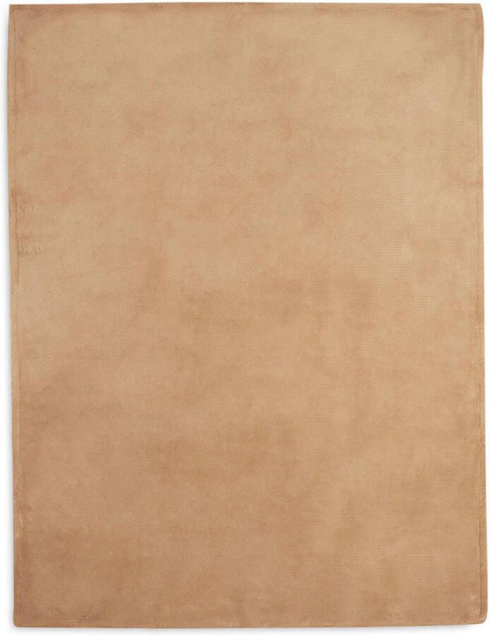 Jollein baby ledikantdeken 100x150cm Basic Knit Biscuit Fleece Babydeken Bruin