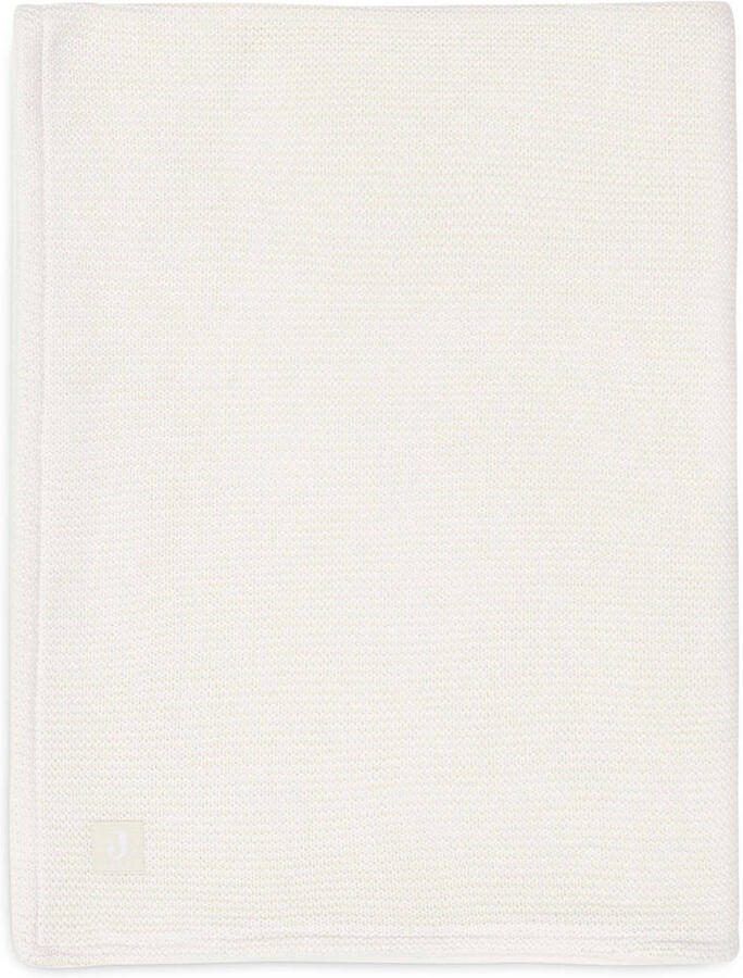 Jollein baby ledikantdeken 100x150cm Basic Knit Ivory Coral fleece Babydeken Wit - Foto 2