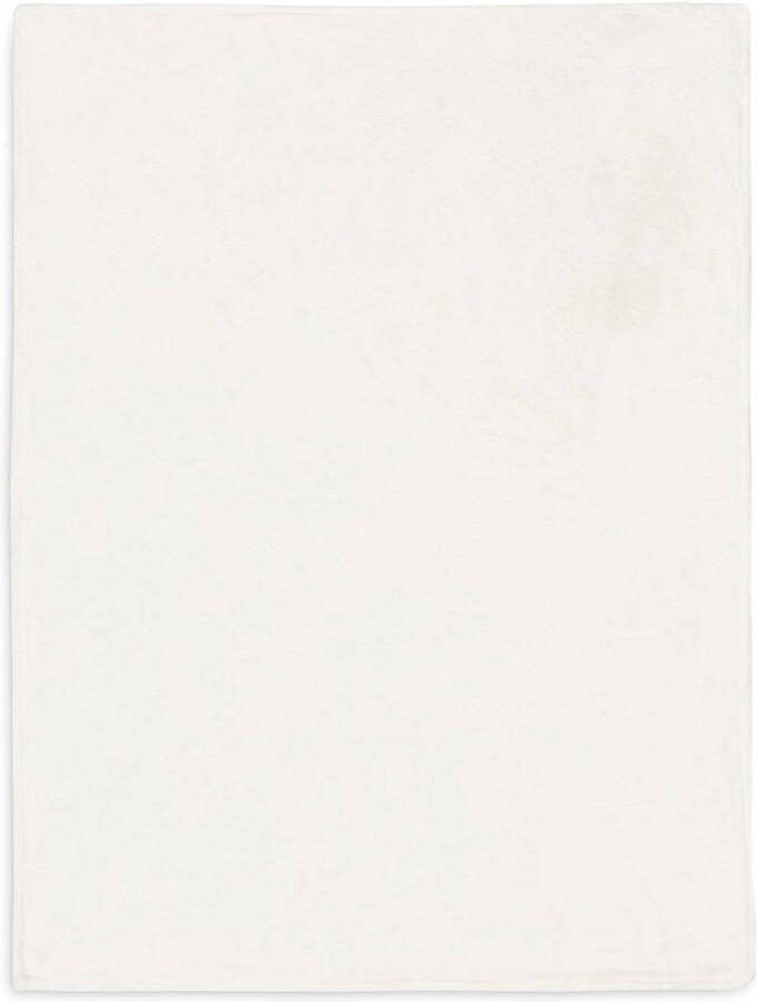 Jollein baby ledikantdeken 100x150cm Basic Knit Ivory Coral fleece Babydeken Wit - Foto 3