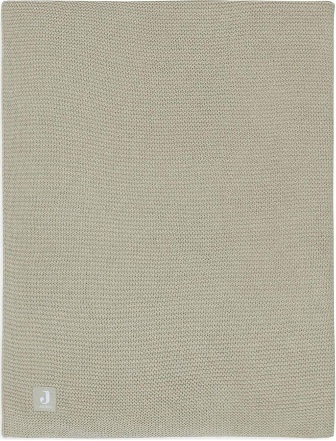 Jollein baby ledikantdeken 100x150cm Basic Knit Olive Green Babydeken Groen - Foto 3
