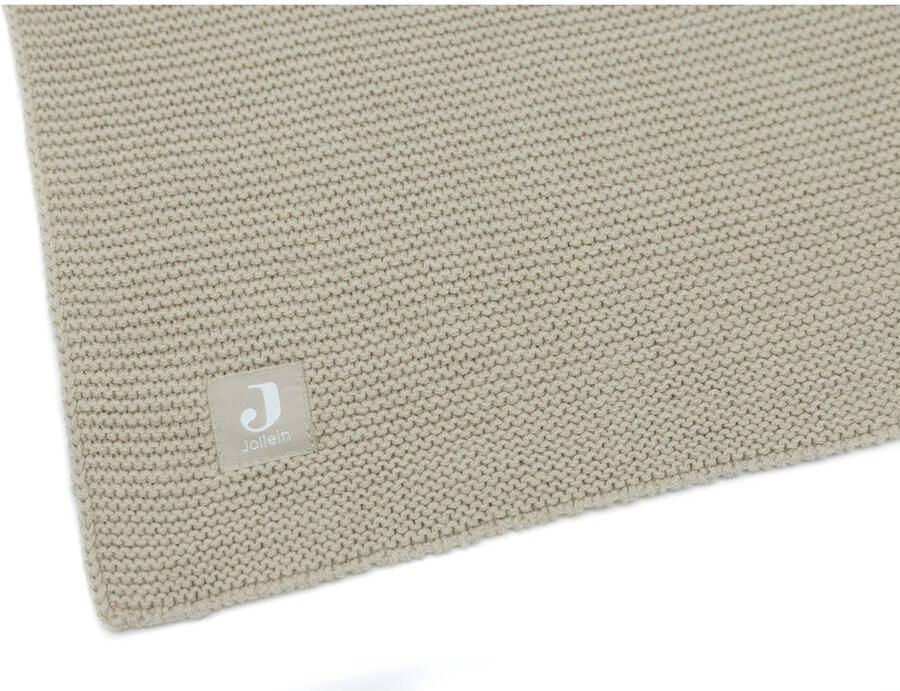 Jollein baby ledikantdeken 100x150cm Basic Knit Olive Green Babydeken Groen - Foto 2