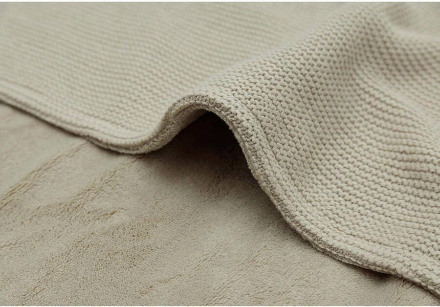 Jollein baby ledikantdeken 100x150cm Basic Knit Olive Green Fleece Babydeken Groen - Foto 3
