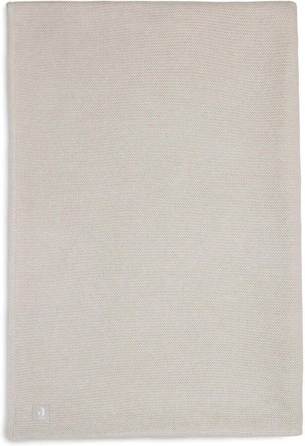 Jollein baby ledikantdeken Basic Knit 100x150cm Nougat Fleece Babydeken Beige