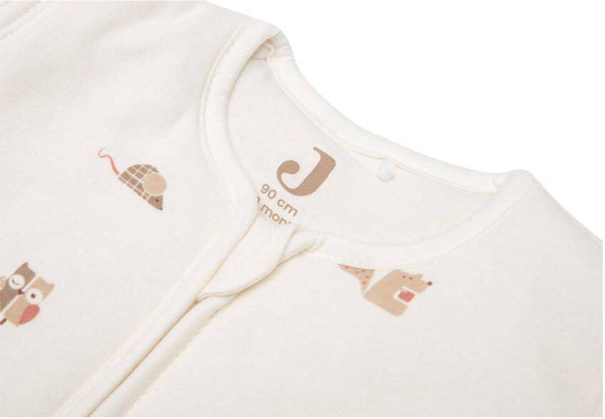 Jollein baby slaapzak met afritsbare mouw Animal Friends wit beige - Foto 3