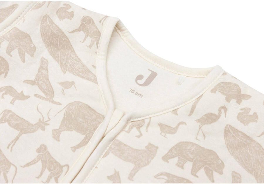 Jollein baby slaapzak met afritsbare mouw Animals Nougat Babyslaapzak Beige 110