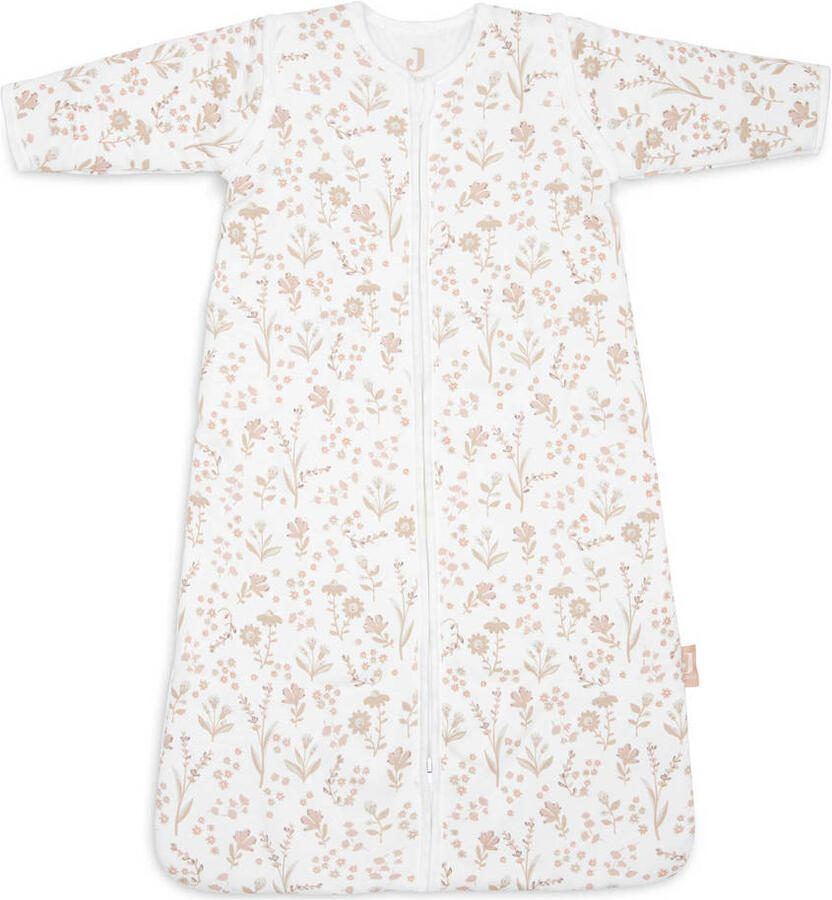 Jollein baby slaapzak met afritsbare mouw Bloomy wit beige - Foto 2