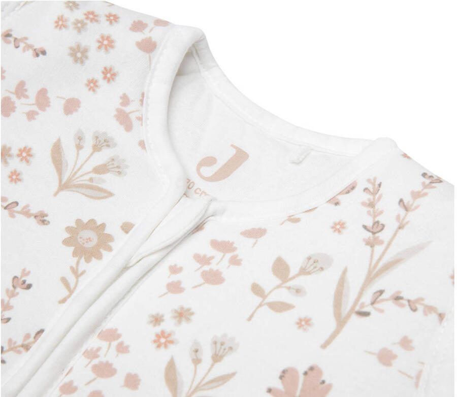 Jollein baby slaapzak met afritsbare mouw Bloomy wit beige - Foto 3