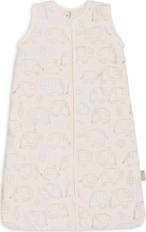 Jollein baby slaapzak met afritsbare mouw Elephant Tales ecru beige - Foto 2