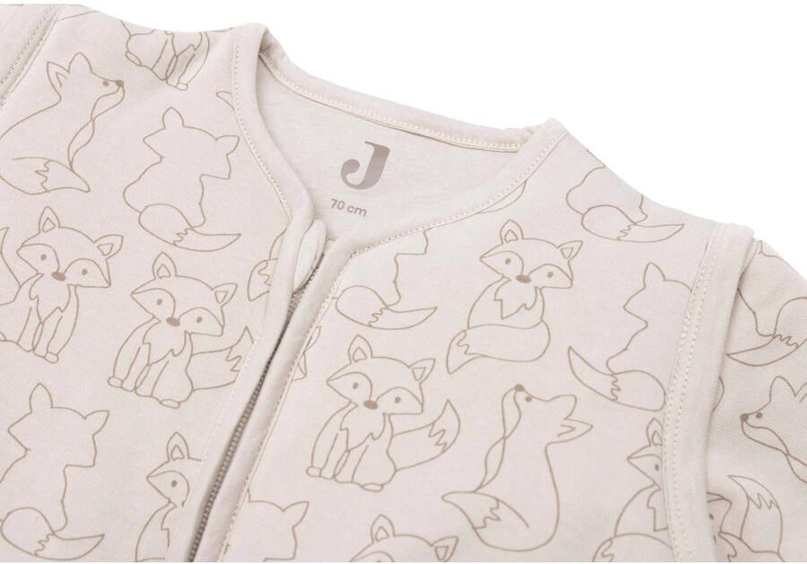 Jollein baby slaapzak met afritsbare mouw Fox Nougat Babyslaapzak Beige 110
