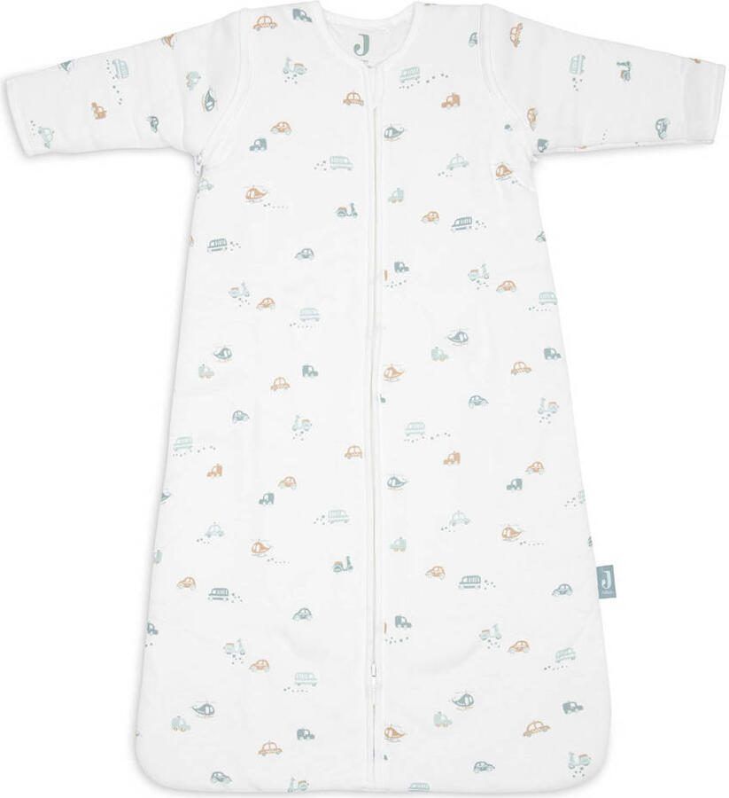 Jollein baby slaapzak met afritsbare mouw On the Go Wit blauw beige