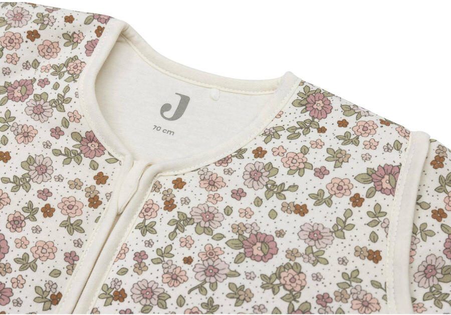 Jollein baby slaapzak met afritsbare mouw Retro Flowers Babyslaapzak Roze 110 - Foto 3