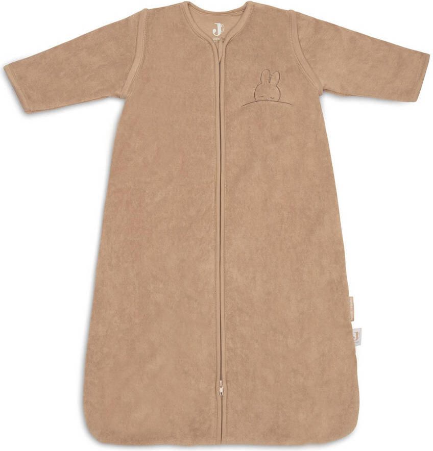 Jollein baby slaapzak met afritsbare mouw Sleepy Miffy Terry Biscuit bruin