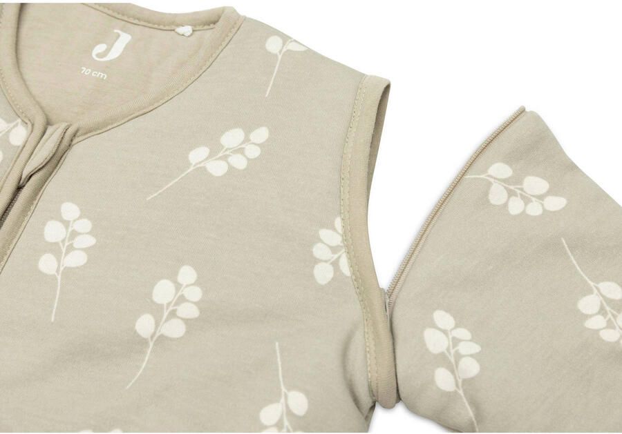 Jollein baby slaapzak met afritsbare mouw Twig Olive Green Babyslaapzak Groen 110