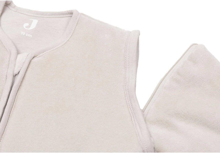 Jollein baby slaapzak met afritsbare mouw Velvet Nougat Babyslaapzak Beige 110 - Foto 3