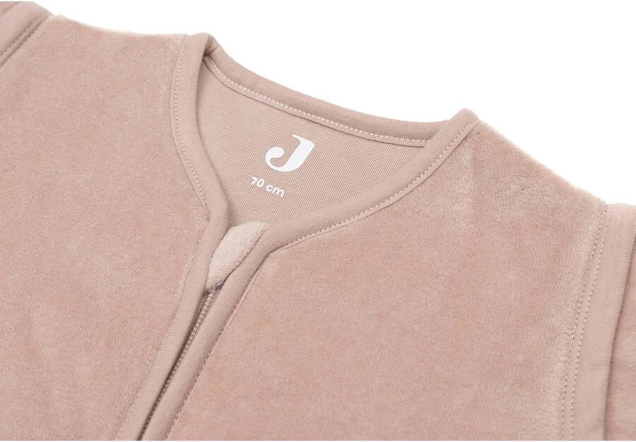 Jollein baby slaapzak met afritsbare mouw Velvet Wild Rose Babyslaapzak Roze 110