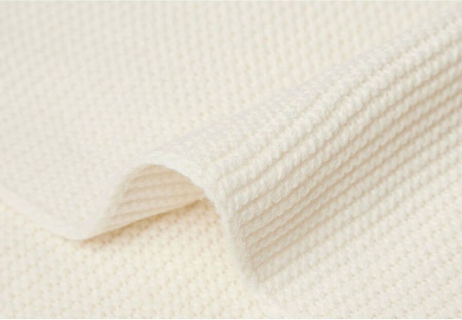 Jollein baby wiegdeken 75x100 cm Basic Knit Ivory Babydeken Wit Effen - Foto 2