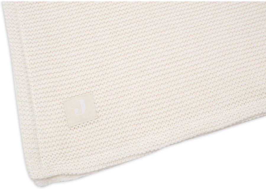 Jollein baby wiegdeken 75x100cm Basic Knit Ivory Coral fleece Babydeken Wit - Foto 3