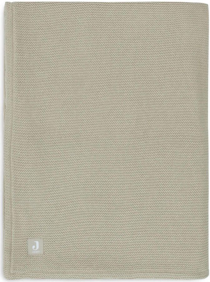 Jollein baby wiegdeken 75x100cm Basic Knit Olive Green Fleece Babydeken Groen - Foto 2
