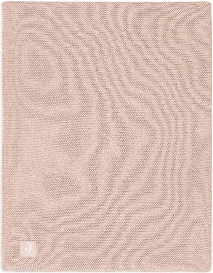 Jollein baby wiegdeken 75x100cm Basic Knit Wild Rose Babydeken Roze Effen - Foto 2