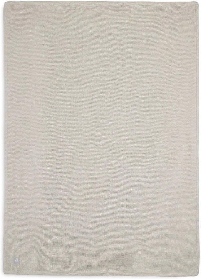 Jollein baby wiegdeken Basic Knit 75x100cm Nougat Fleece Babydeken Beige