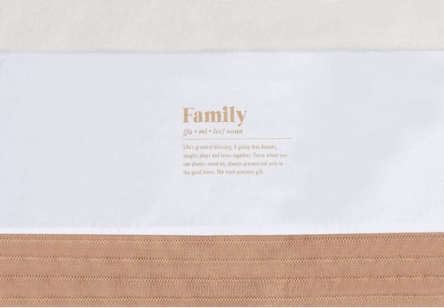 Jollein baby wieglaken 75x100 cm Family Babylaken Wit Tekst - Foto 2