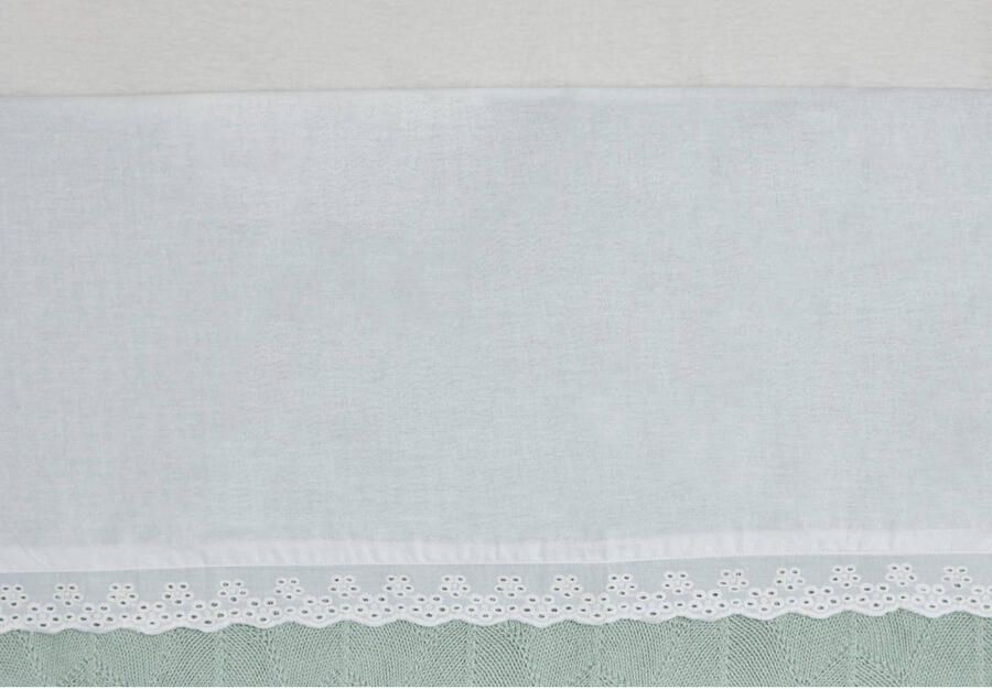 Jollein baby wieglaken 75x100 cm Lace Ivory Babylaken Wit Effen