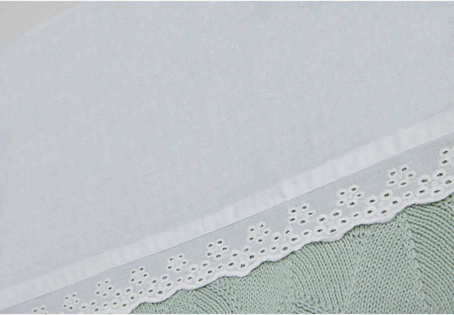 Jollein baby wieglaken 75x100 cm Lace Ivory Babylaken Wit Effen - Foto 2