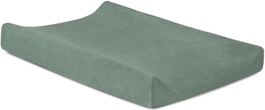 Jollein badstoffen aankleedkussenhoes 50x70cm green Groen Effen