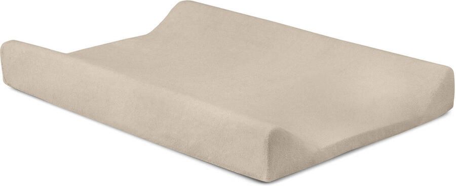 Jollein badstoffen aankleedkussenhoes 50x70cm nougat Beige Effen