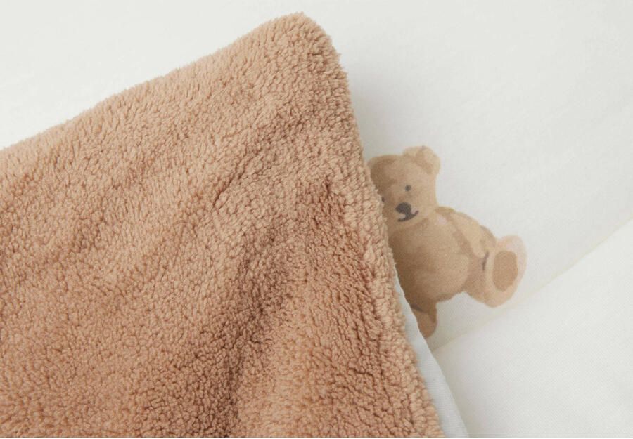 Jollein boxkleed 75x95 cm Teddy Bear Ecru | Boxkleed van - Foto 3