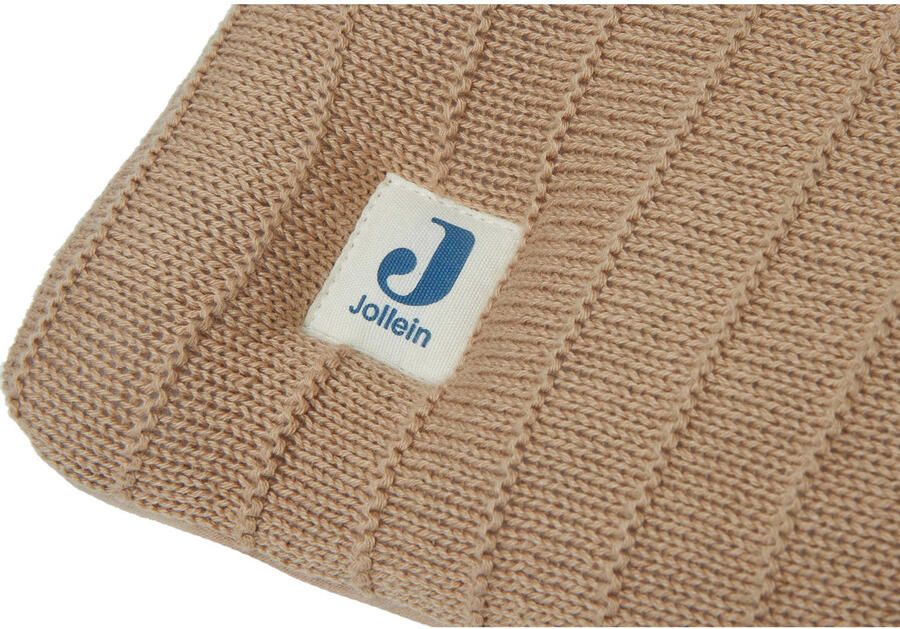 Jollein boxkleed 75x95cm Pure Knit Biscuit Bruin | Boxkleed van - Foto 3
