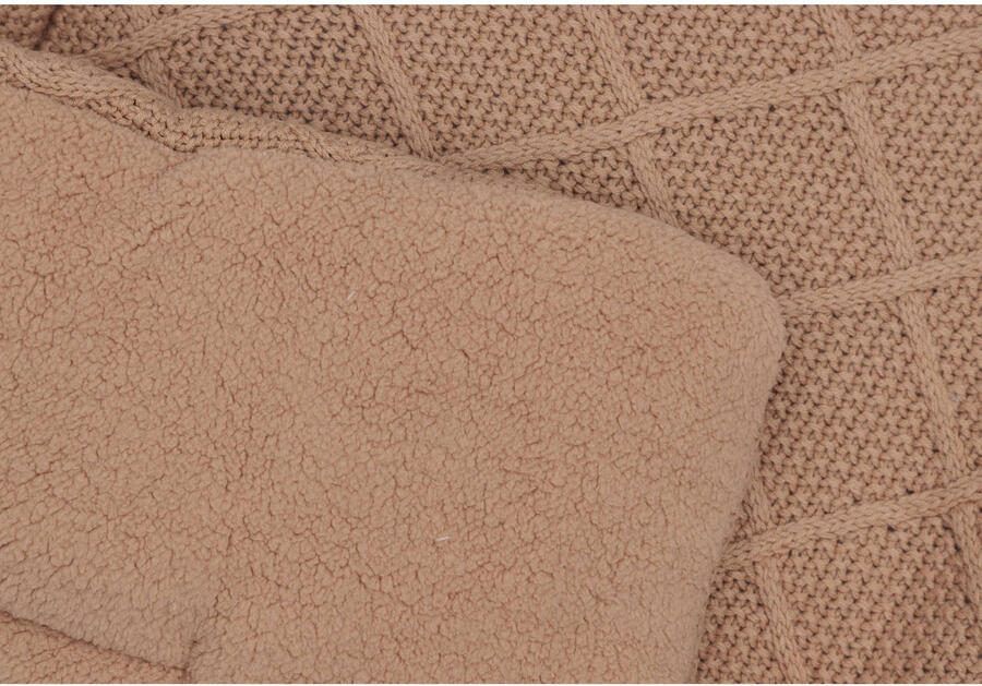 Jollein boxkleed Check Knit Biscuit