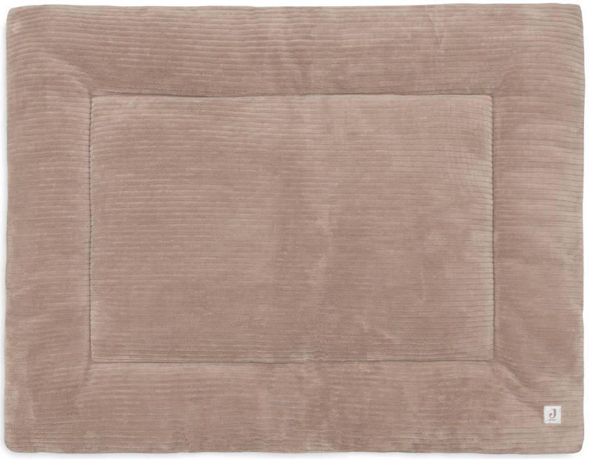Jollein boxkleed Cloudy Rib Milky Coffee 75x95cm bruin