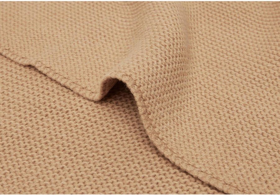 Jollein gebreide baby wiegdeken 75x100 cm Basic Knit Biscuit Babydeken Bruin - Foto 2