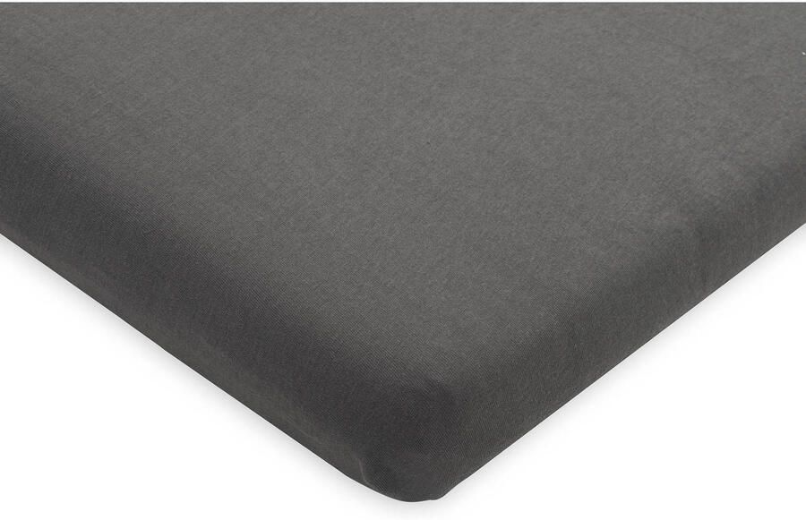 Jollein hoeslaken boxmatras 75x95cm grey Grijs | Hoeslaken van