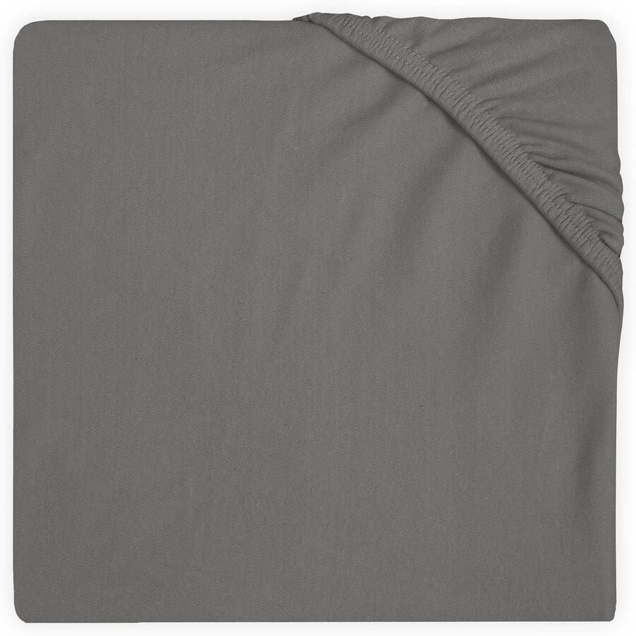 Jollein hoeslaken boxmatras 75x95cm grey Grijs | Hoeslaken van - Foto 2