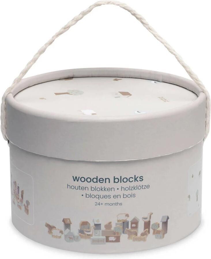 Jollein Houten blokken set 18x12 cm Farm Multi | Blokken van - Foto 2