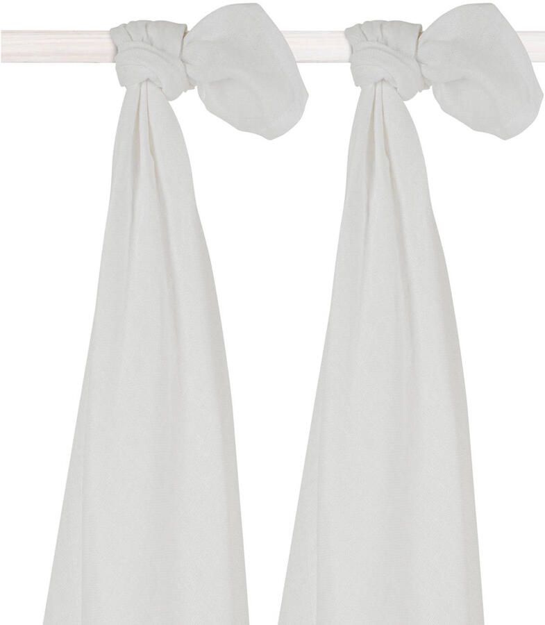 Jollein hydrofiel multidoek large 115x115cm set van 2 Snake white Hydrofiele luiers Wit - Foto 2
