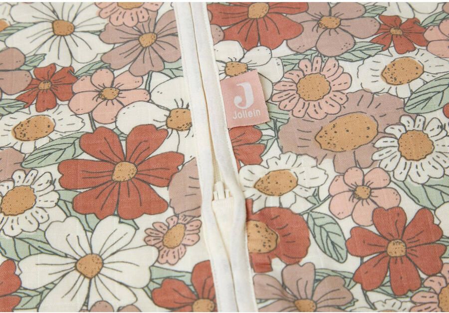 Jollein hydrofiele baby zomer slaapzak Blossom Babyslaapzak Roze Bloe 110
