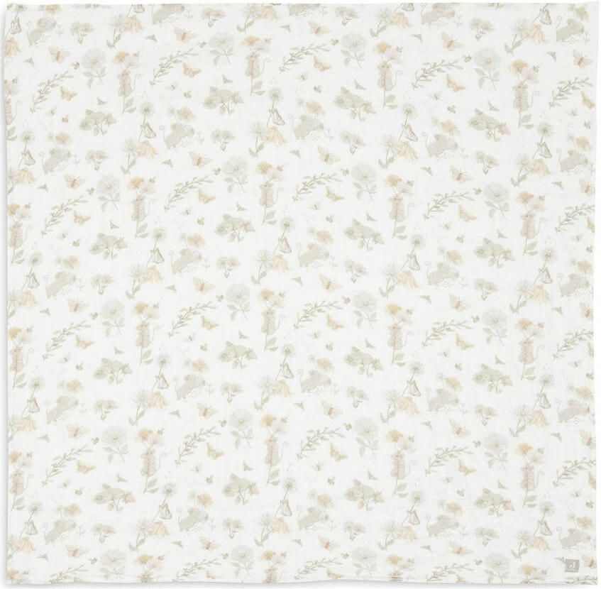 Jollein hydrofiele doek large 115x115cm Dreamy Mouse Ivory Hydrofiele luiers Wit - Foto 2
