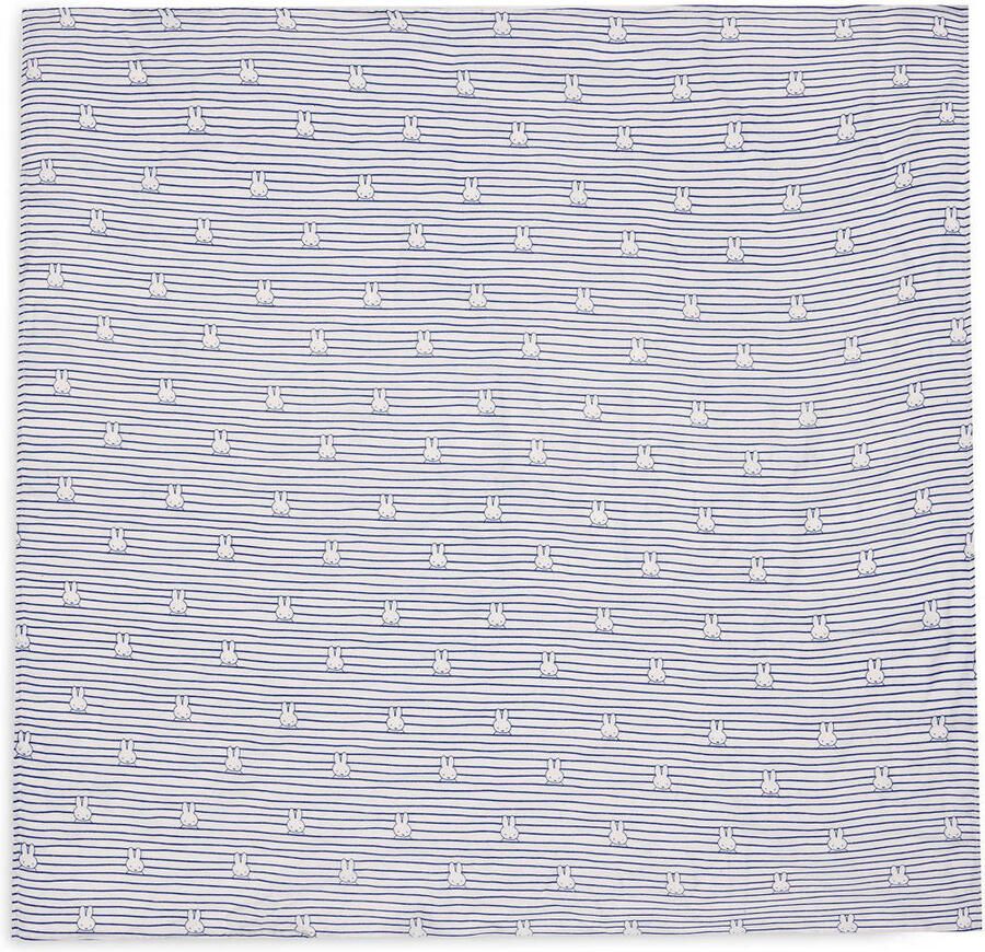 Jollein hydrofiele doek large Miffy Stripe Navy set van 2 Hydrofiele luiers Blauw - Foto 2