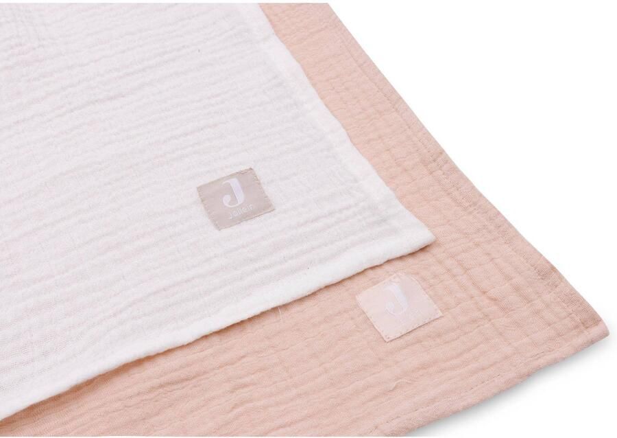 Jollein hydrofiele doek Wild Rose Ivory Large set van 2 Hydrofiele luiers Roze - Foto 3