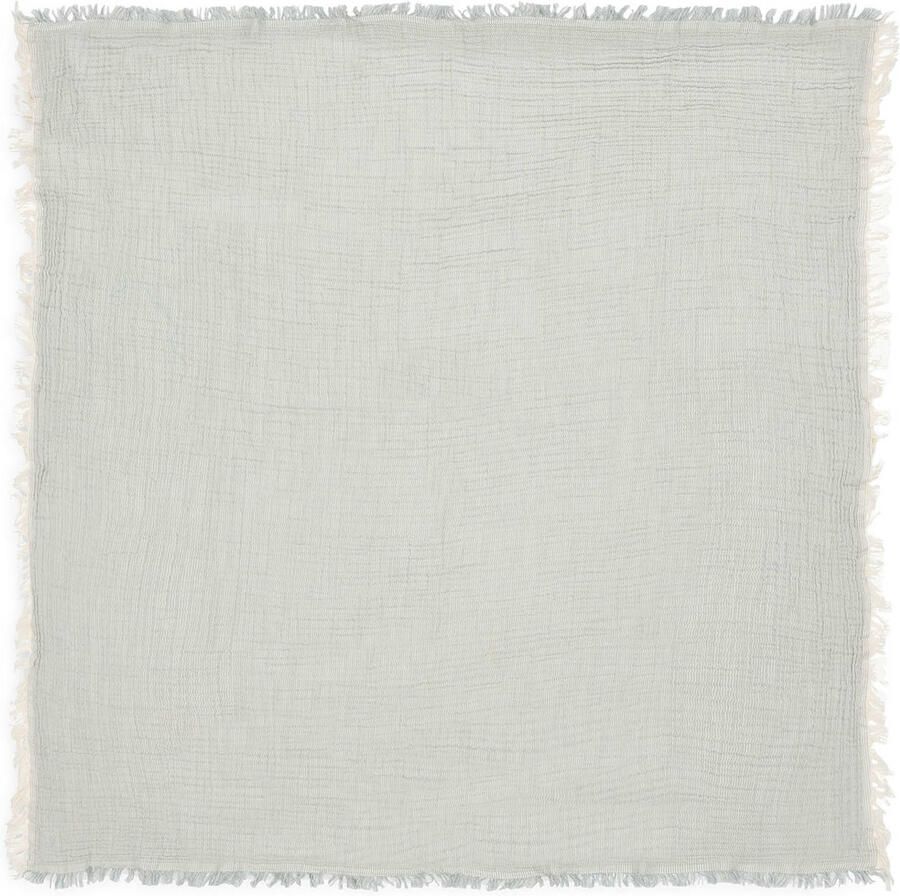 Jollein hydrofiele ledikantdeken Fringe Stripe Sea Green Ivory - Foto 2