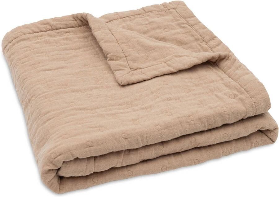 Jollein hydrofiele wiegdeken Jacquard Biscuit