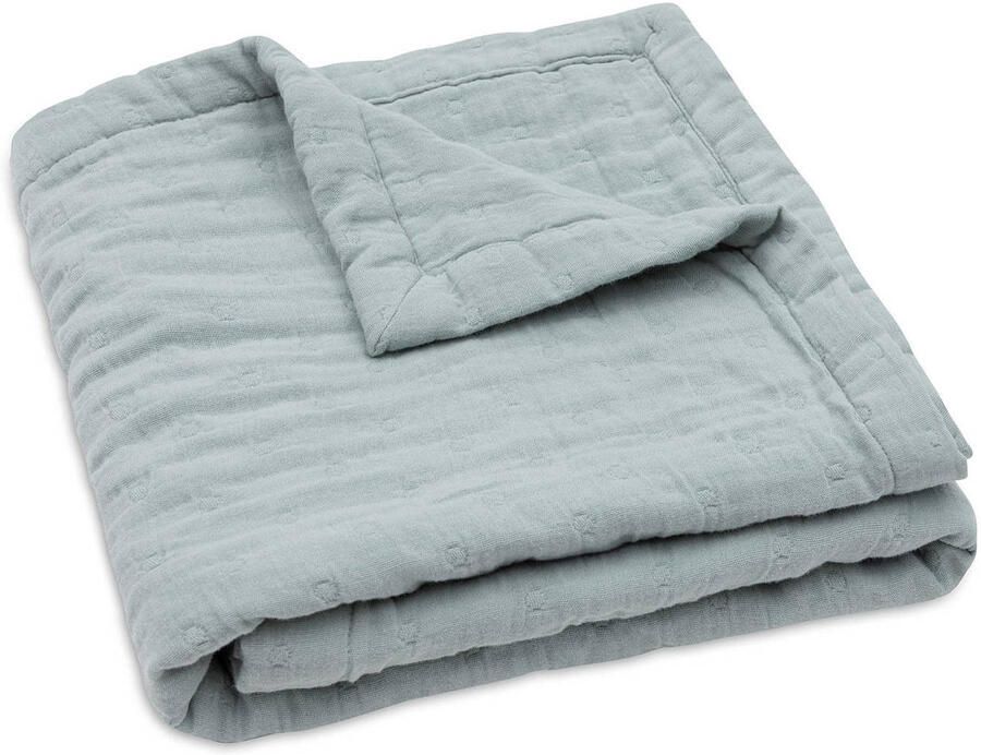 Jollein hydrofiele wiegdeken Jacquard Sea Green