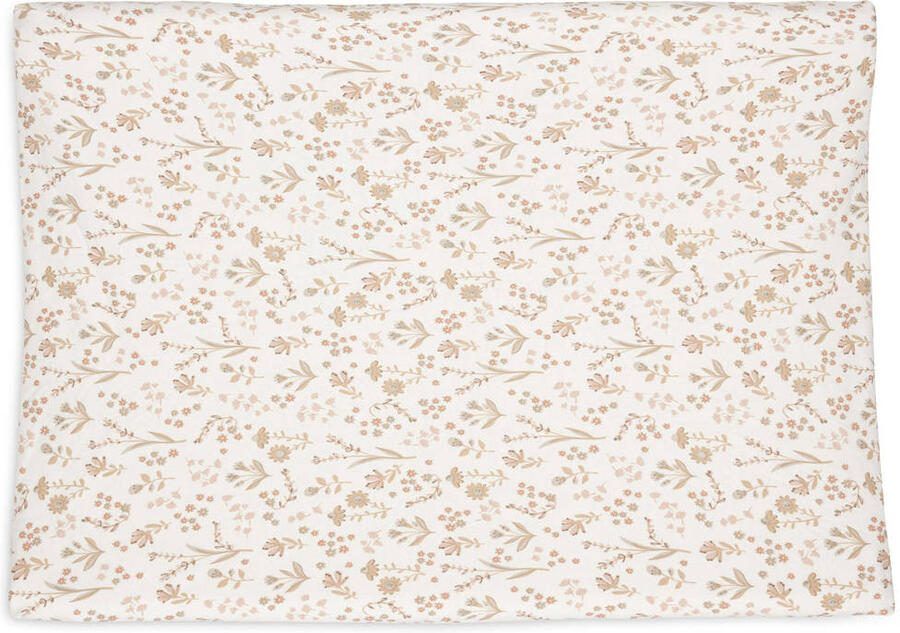 Jollein jersey aankleedkussenhoes Bloomy offwhite beige - Foto 2