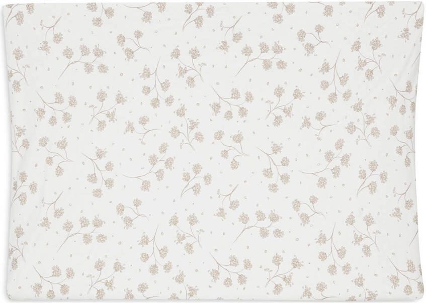 Jollein jersey aankleedkussenhoes Leafy Dreams wit beige - Foto 3